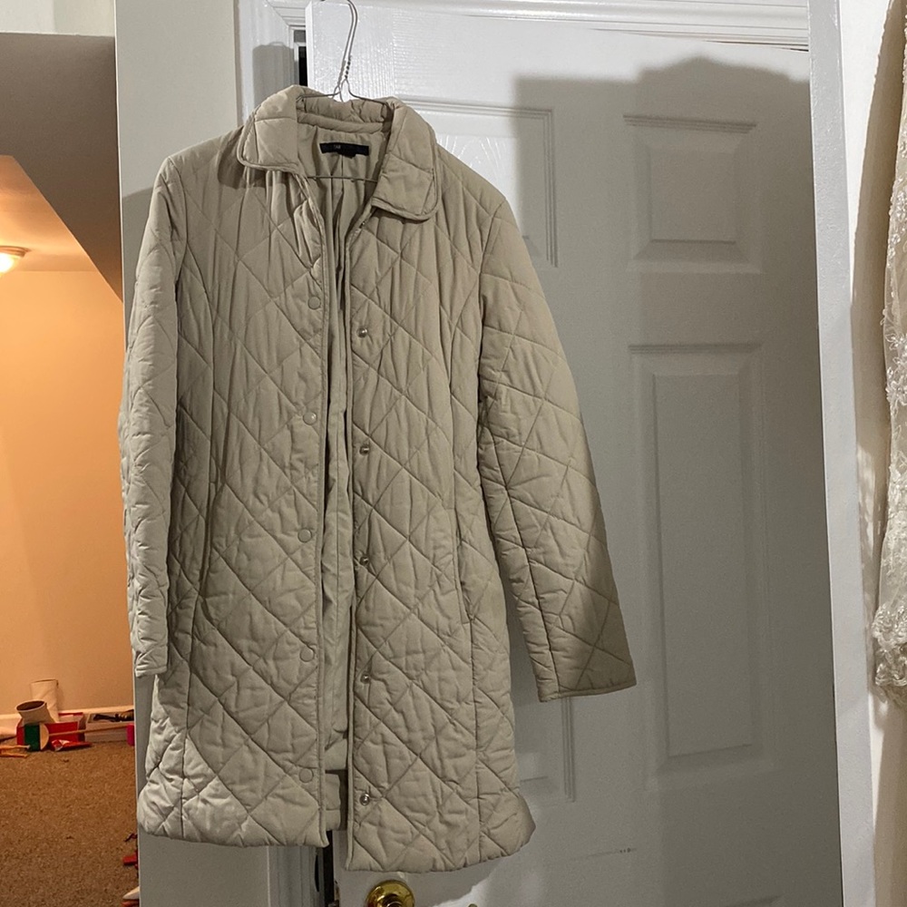 Zara quilted puffer coat.